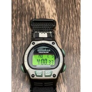 Vintage Timex Ironman Triathalon  Women’s Watch Green, Gray, and Black